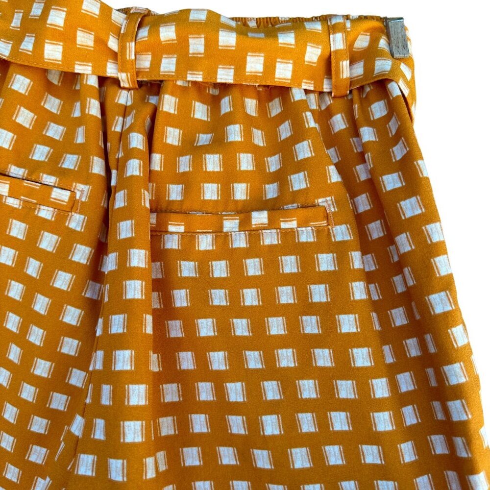 A New Day Orange White Pockets Dress Shorts Women’s Size S - Picture 12 of 15